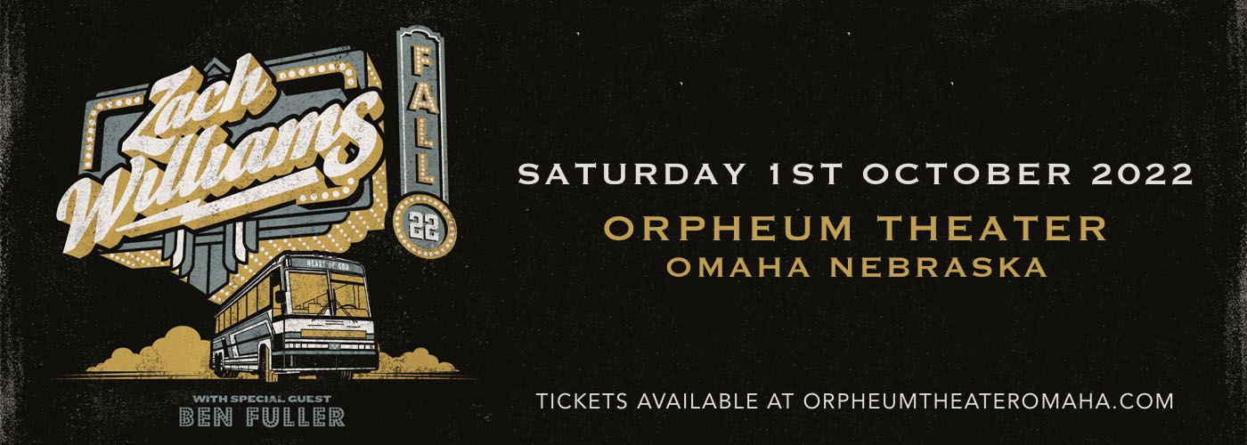 Zach Williams at Orpheum Theater - Omaha